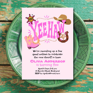 Western Outlaws Birthday Invitation