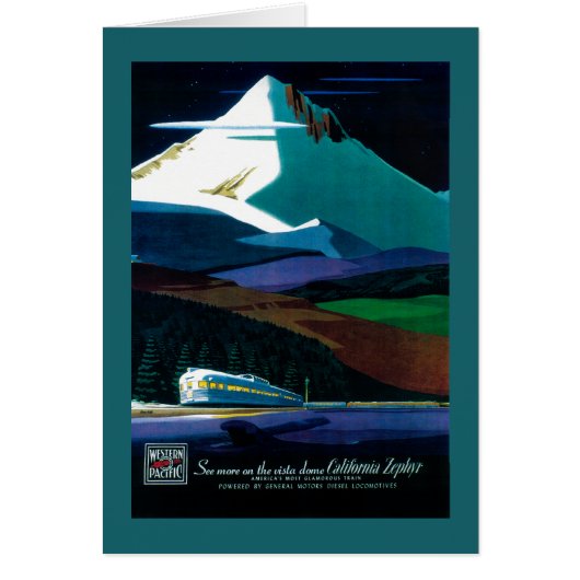 Western Pacific California Zephyr Vintage Poster (Front)