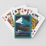 Western Pacific California Zephyr Vintage Poster Playing Cards at Zazzle