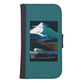 Western Pacific California Zephyr Vintage Poster Samsung S4 Wallet Case