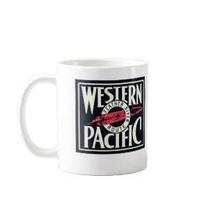 Western Pacific Vintage Railroad Logo Mug
