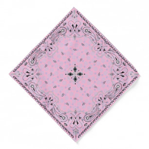 Western Paisley Pink Bandan Bandana