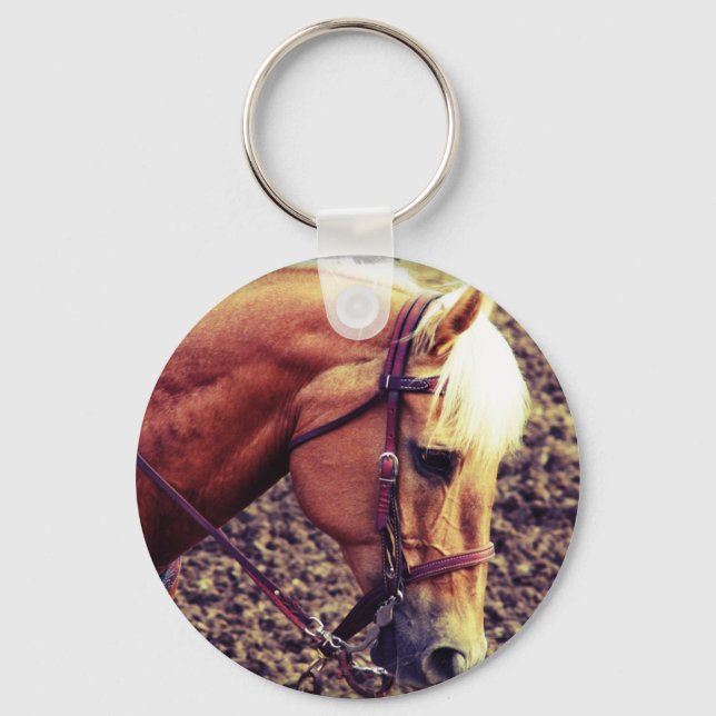 Western Palomino Keychain (Front)
