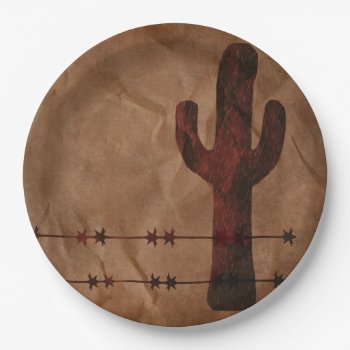 Western  Paper Plates by Mousefx at Zazzle