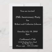 Western Party Champagne And Cowboy Hat Custom Invitation (Back)