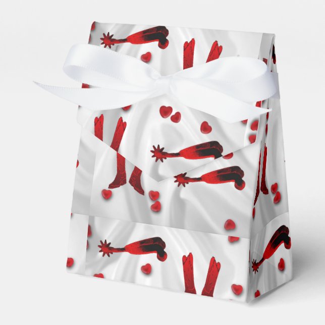 Western Party Favor Or Gift Box Western Wedding (Front Side)