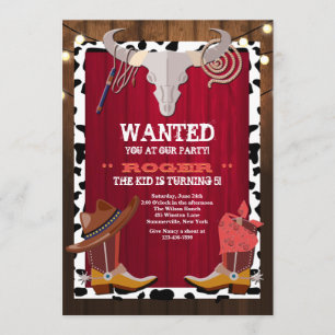 Western Party Invitation