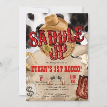 Western Party  Western Invitation For Cowboy Party by WhirlibirdExpress at Zazzle