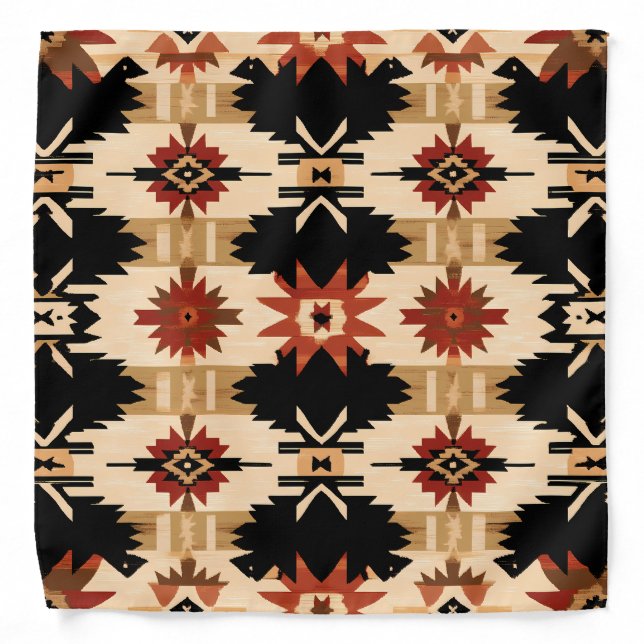 Western Pattern Bandana – Classic Cowboy Style (Front)