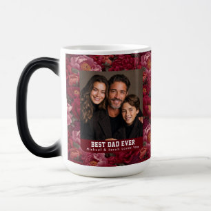Western Peonies Bouquet Stepdad Day Iced Coffee Color Morph Mug
