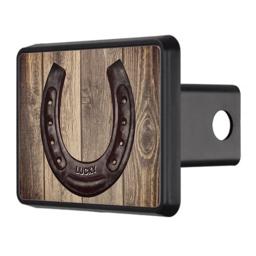 Western Personalized Lucky Horseshoe Hitch Cover Zazzle