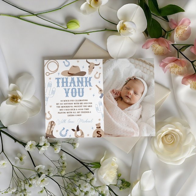 Western Photo Thank You Card (Creator Uploaded)