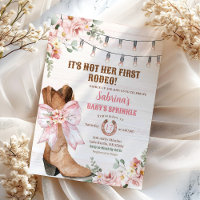 Western Pink Not Her First Rodeo Baby Sprinkle
