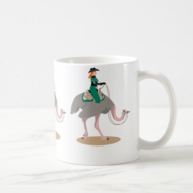 Western Pleasure Ostrich Coffee Mug (Right)