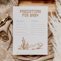 Western Predictions for Baby Card