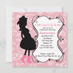 Western Pregnant Mama to Be Baby Shower Invitation