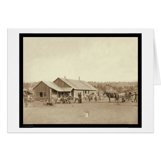 Western Ranch House SD 1888 Cards (Front Horizontal)