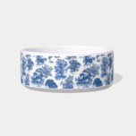 Western Ranch Rustic Blue Horses Country Toile Bowl<br><div class="desc">Blue toile pattern with horses and trees. The horse is a majestic animal that embodies the spiritual power of independence,  freedom,  nobleness,  endurance,  confidence,  triumph,  heroism and competition. Its symbol is associated with strength,  courage and freedom.</div>