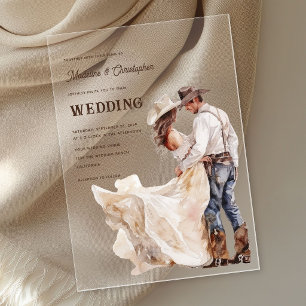 Western Ranch Wedding Invitation