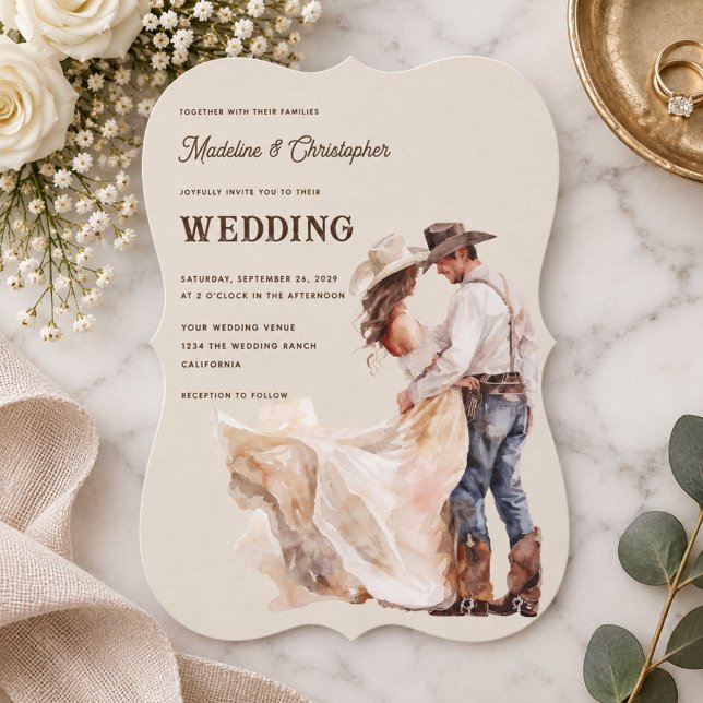 Western Ranch Wedding Invitation (Creator Uploaded)