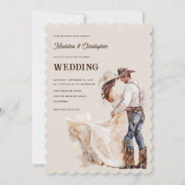 Western Ranch Wedding Invitation