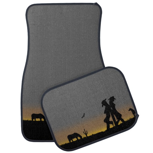 Western Range Dusk Car Floor Mat (Set)