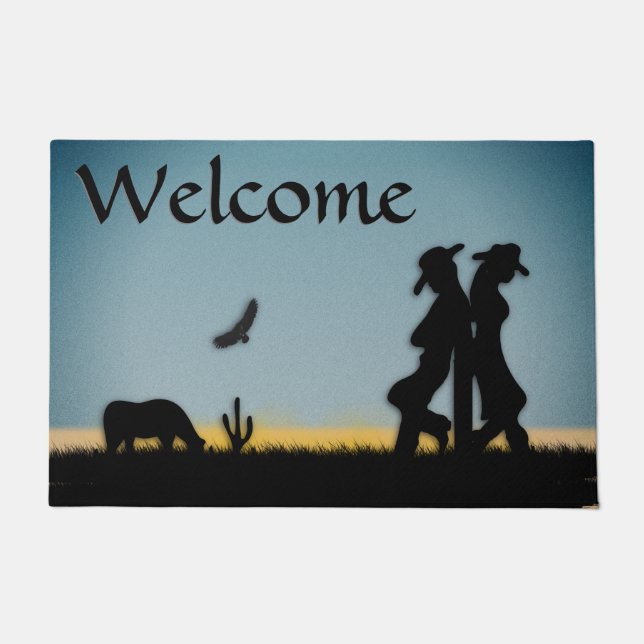 Western Range Dusk Doormat (Front)