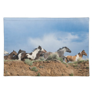 Western Range - Running Free Cloth Placemat