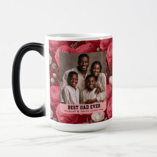 Western Ranunculus Bouquet Papa Birthday Custom Color Morph Mug