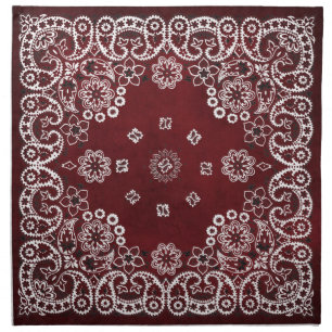 Western Red Bandana Table Napkins