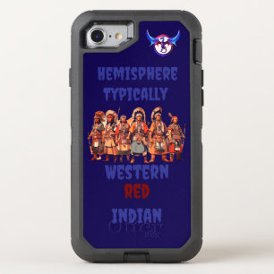 Western Red Indian Fighters Of Courage Unity - OtterBox Defender iPhone SE/8/7 Case