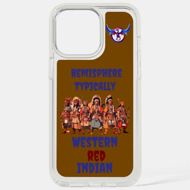 Western Red Indian Fighters Of Courage Unity -  Speck iPhone Case (Front)