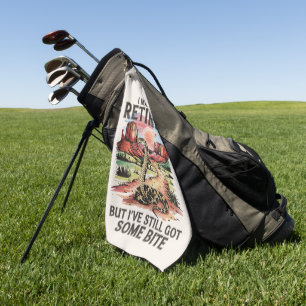 Western Retirement Humor Rattlesnake Bite Golf Towel
