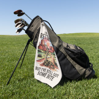 Western Retirement Humor Rattlesnake Bite Golf Towel