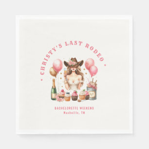 Western Rodeo Bachelorette Party Bridal Shower Napkins