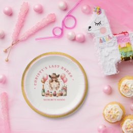 Western Rodeo Bachelorette Party Bridal Shower Paper Plates