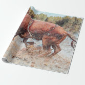 Rodeo Cowboy Rustic Country Western Wrapping Paper