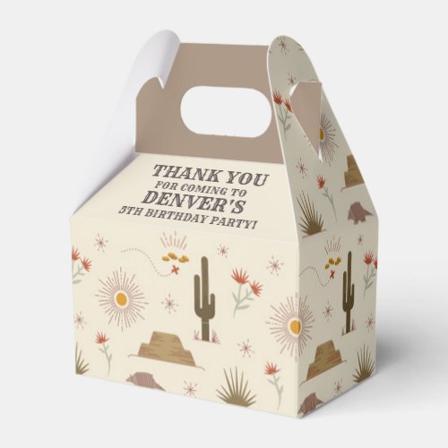 Western Rodeo Cowboy Birthday Party Favor Boxes