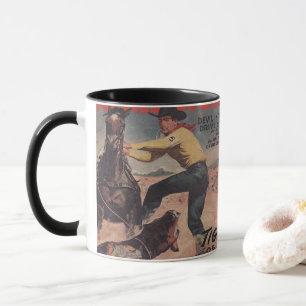 Western Rodeo Cowboy Calf Roping Rodeo Romance Mug