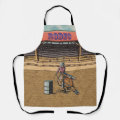 Western Rodeo Cowboy Cowgirl Barrel Racing Apron | Zazzle