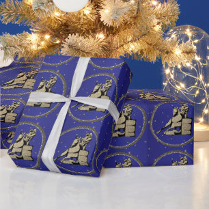 Western Rodeo Cowgirl Barrel Racing  Wrapping Paper