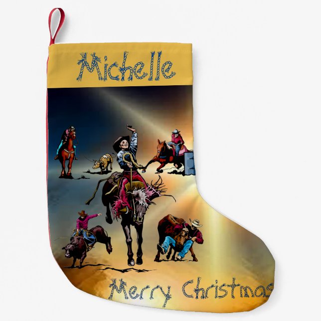 Western Rodeo Event Christmas Stocking (Front)