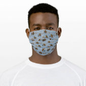 Western Rodeo Events Cowboy Cowgirl Adult Cloth Face Mask (Worn)