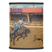  Western Rodeo Events Cowboys Roping Horses Bulls  Lamp Shade (Left)