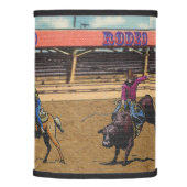  Western Rodeo Events Cowboys Roping Horses Bulls  Lamp Shade (Right)