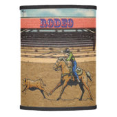  Western Rodeo Events Cowboys Roping Horses Bulls  Lamp Shade (Front)