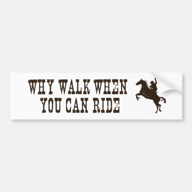Western - rodeo - horse theme bumperstickers bumper sticker (Front)