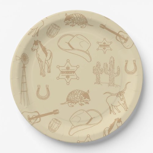 Western Rodeo Themed Party 1st Rodeo BirthdayParty Paper Plates