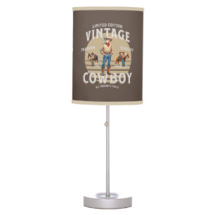Western Rodeo Vintage Cowboy Table Lamp