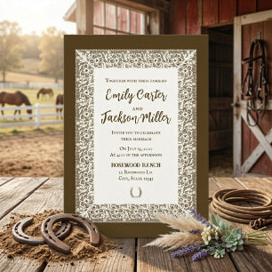 Western Romance: Wedding Invitation